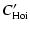 $\displaystyle C_{\rm Hoi}'$