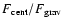 $F_{\rm cent}/F_{\rm grav}$