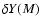 $\delta Y(M)$