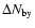 $\Delta N_{\rm by}$