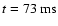 $t=73{\rm ~ms}$