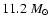 $11.2~M_\odot$