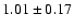 $1.01\pm0.17$