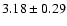 $3.18\pm0.29$