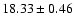 $18.33\pm0.46$