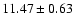 $11.47\pm0.63$