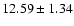 $12.59\pm1.34 $