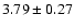 $3.79\pm0.27$