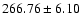 $266.76\pm6.10 $