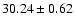 $30.24\pm0.62$