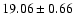 $19.06\pm0.66$