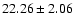 $22.26\pm2.06$