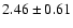 $2.46\pm0.61$