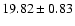 $19.82\pm0.83$