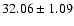 $32.06\pm1.09$