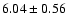 $6.04\pm0.56$