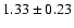 $1.33\pm0.23$