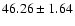 $46.26\pm1.64$