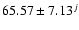 $65.57\pm7.13^j$