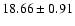 $18.66\pm0.91$