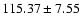 $115.37\pm7.55$