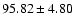 $95.82\pm4.80$