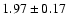 $1.97\pm0.17$