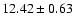 $12.42\pm0.63 $