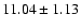 $11.04\pm1.13$