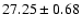 $27.25\pm0.68$