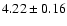 $4.22\pm0.16$