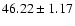 $46.22\pm1.17$