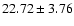 $22.72\pm3.76$