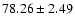 $78.26\pm2.49$