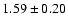 $1.59\pm0.20$