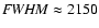 ${\it FWHM}\approx2150$