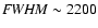 ${\it FWHM}\sim2200$