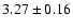 $3.27\pm0.16$