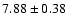 $7.88\pm0.38$