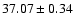 $37.07\pm0.34$