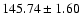 $145.74\pm1.60$