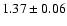$1.37\pm0.06$