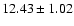 $12.43\pm1.02$