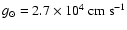 $g_{\odot} = 2.7 \times 10^4~{\rm cm~s}^{\rm {-1}}$