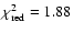 $\chi^2_{{\rm red}}=1.88$