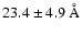 $23.4
\pm 4.9~\hbox{\rm\AA}$