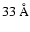 $33~\hbox{\rm\AA}$
