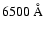 $6500~\hbox{\rm\AA}$