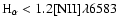 $\rm H_\alpha < 1.2 [NII]\lambda 6583$