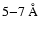 $5{-}7~\hbox{\rm \AA}$